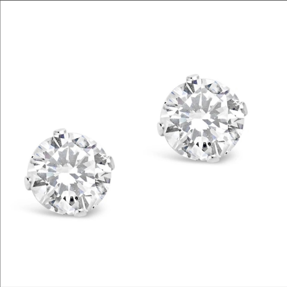 NEWSterling Forever Cubic Zirconia Studs. nWT
